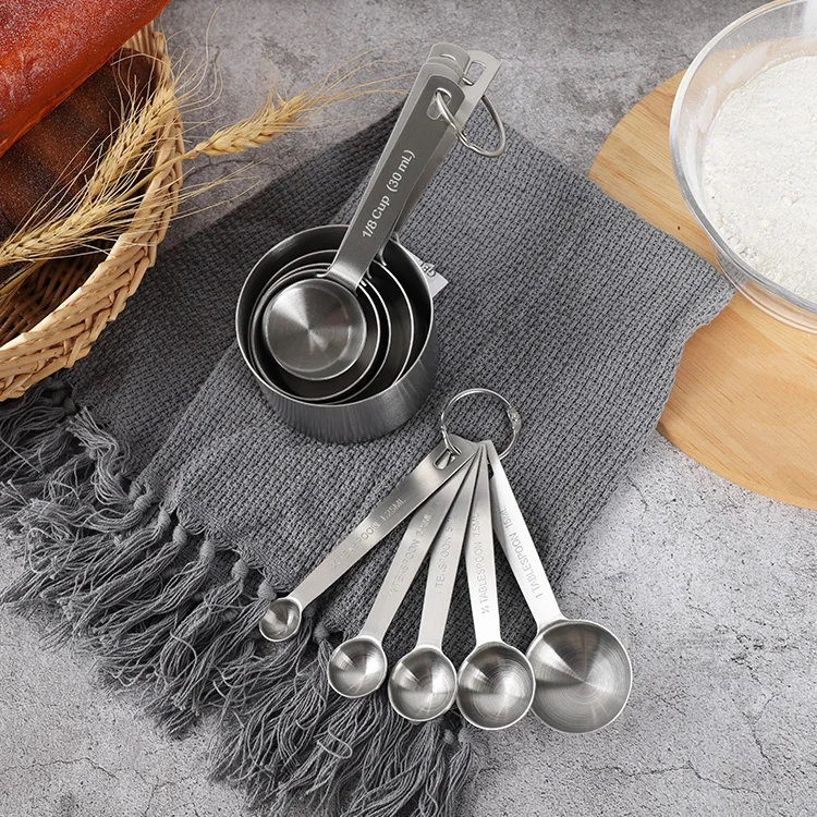 10 шт. в комплекте Heavy Duty измерительное оборудование из нержавеющей стали чай мерных стаканчиков и ложек