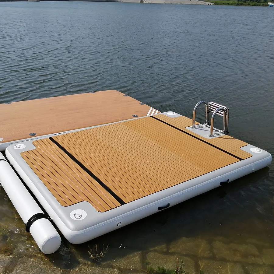 Isola galleggiante dock gonfiabile diy водный плавающий коврик jetski надувной