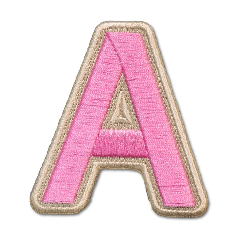 New Design Clothing Iron On Embroidered Patches For Jackets ,Chenille Letter Patches Custom Embroidery