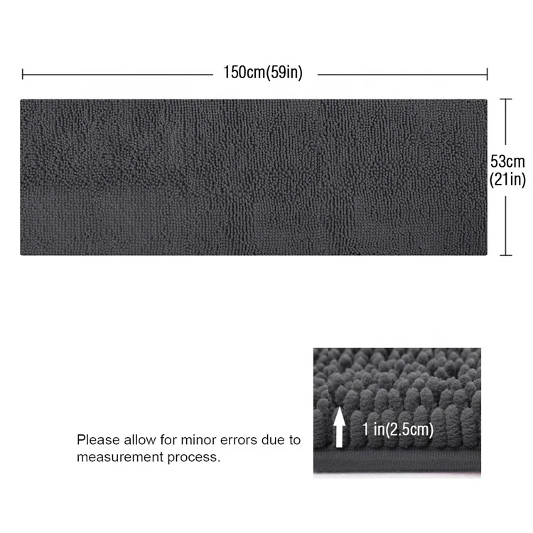 Wholesale Good Water-absorbing Ground Rugs Toliet Chenille Bathroom Rug Mat