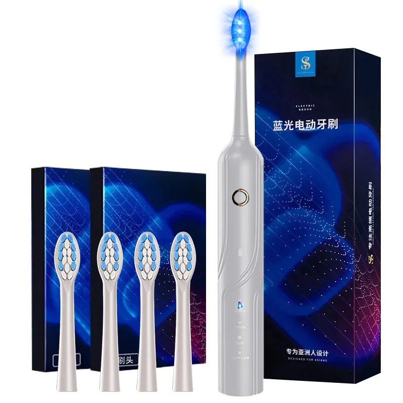 Wholesale Oem Long Lasting 3 Blue Led Lights Anti Bacterial Sonic Toothbrush  Adult Electric Toothbrush Adult