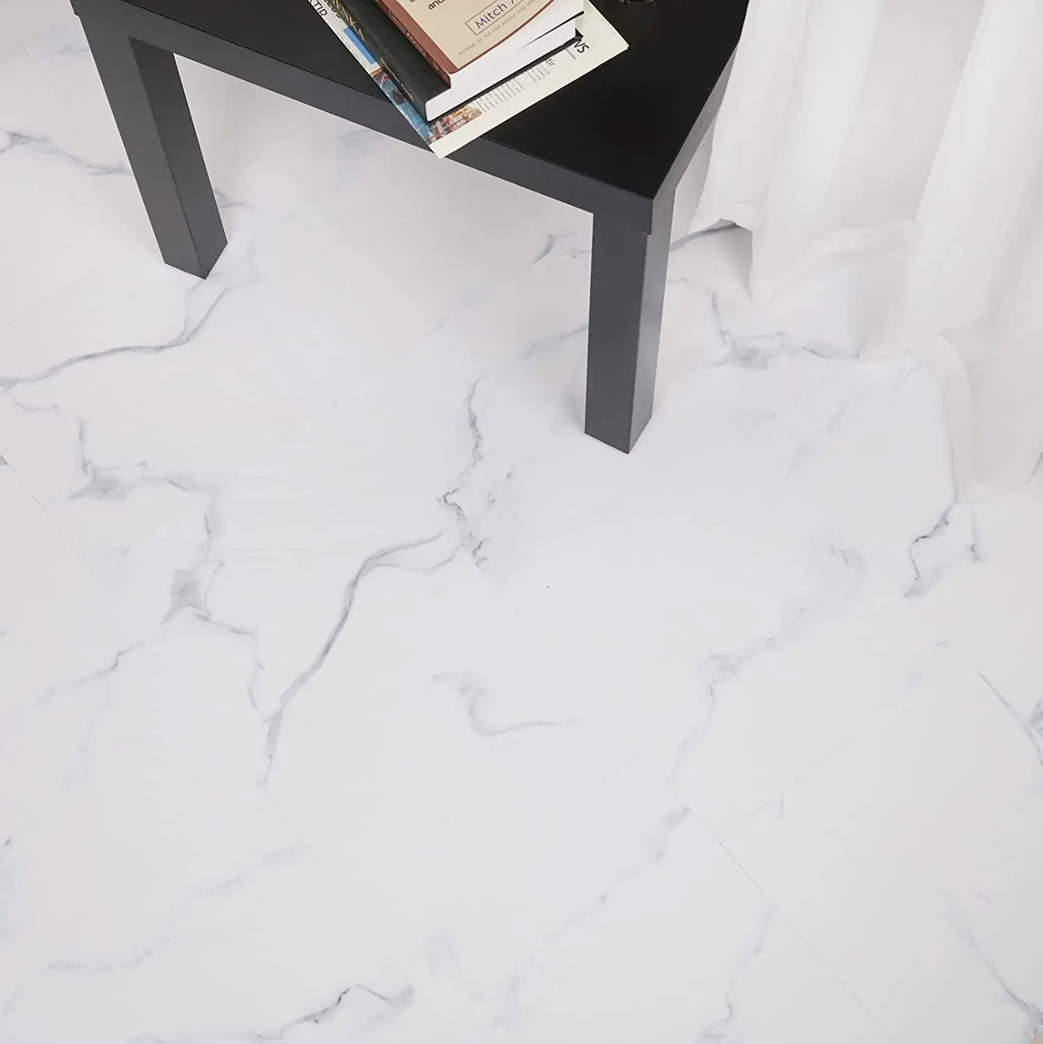 Vinyl Flooring Peel and Stick Waterproof and Durable Floor Tile Foldable and Removable Flooring Tiles