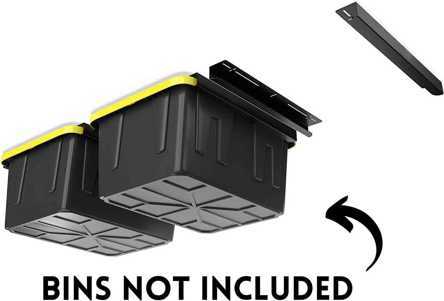 Easy Garage Shelving, Adjustable Storage Rack, Ceiling Mount Storage Shelve Bin Rack