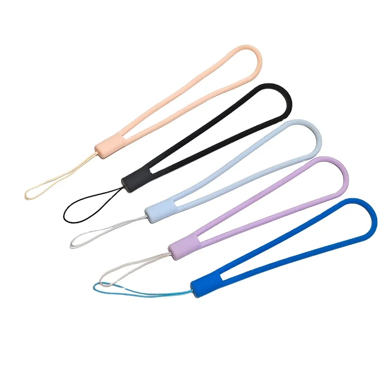 YYX Factory Wholesale Short Silicone Phone Lanyard Creative Silicone Wrist Lanyard