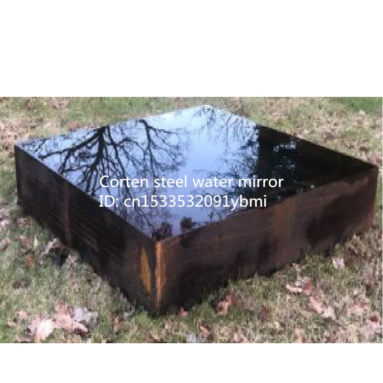 Garden Park decorative corten steel water mirror