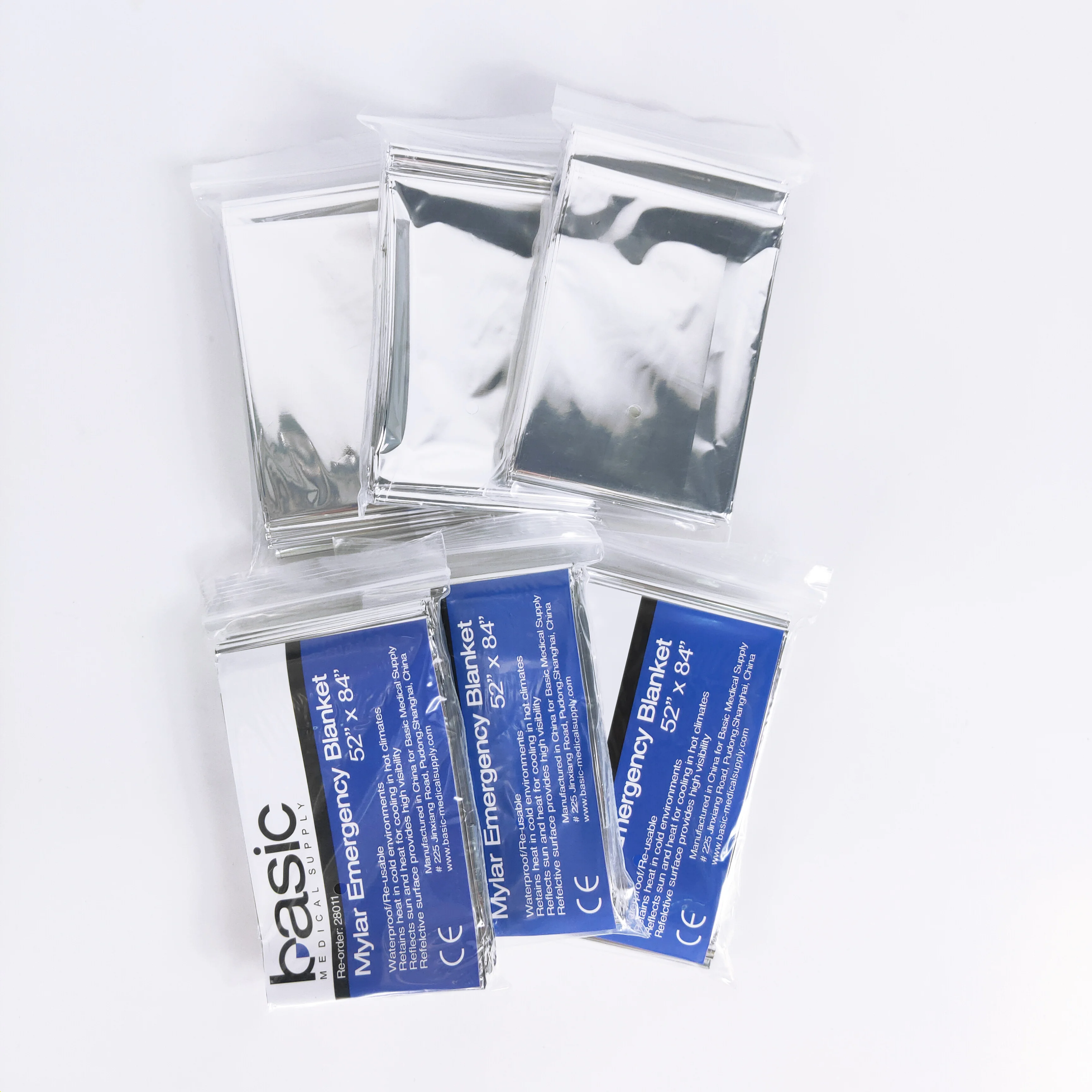 Аварийное одеяло из майларовой фольги, подходит для наружного использования 52x84 дюймов