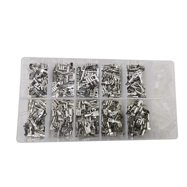  Серебряный 380pcs электрическая штемпелюя кабель провод набор обжимных клемм для 2 8/4 8/6