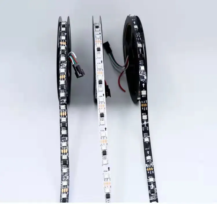 5m/roll DC12V 1903 ic 5050 SMD RGB dream addressable 1 ic control 3 led external ic ws2811 rgb led strip light