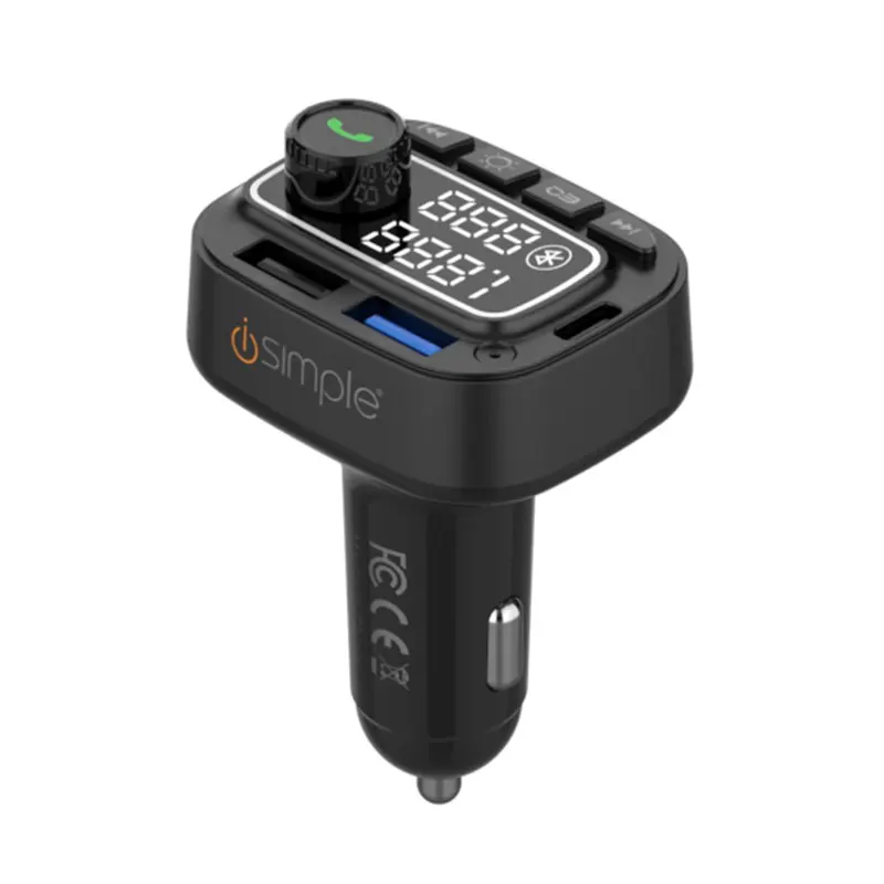 Car Blue tooth Kit Car Handsfree Mp3 Player 5.4 Fm Transmitter Dual Usb Fast Charger U Disk Play In-car Modulator Audio Player