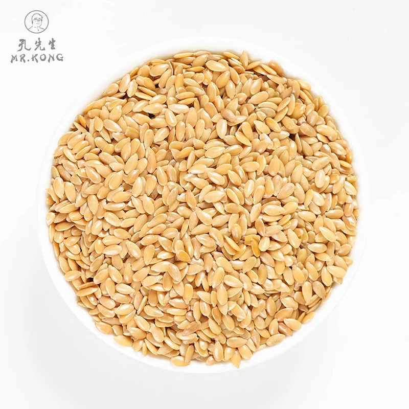 Brown Flax Seeds Premium Best Non-GMO Organic Whole Gold Linseed Grain Flaxseed Linum Lintseed
