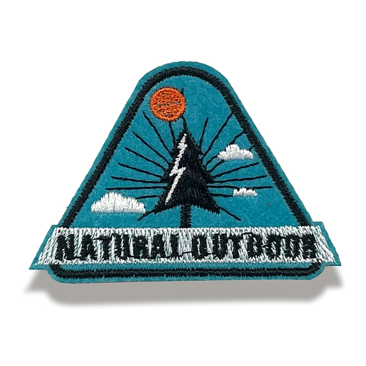 Manufacture top quality polyester yarn material shirt embroidery collar label patch tag