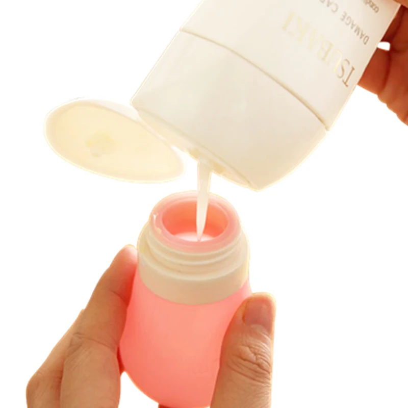 2021 New Leak Proof Silicone Travel Bottle Kits Cute Design Travel Bottle Set for Liquids