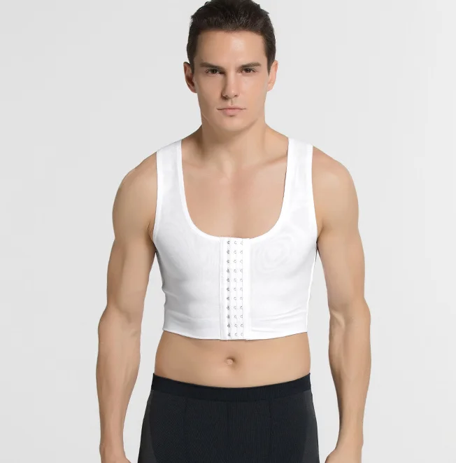 Drop Shipping Compression Thin Breathable High Elastic Bodybuilding Men Chest Binder