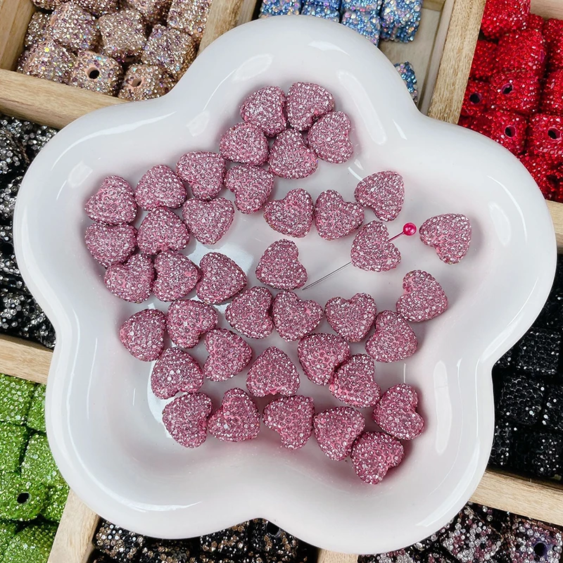 2023 High quality pave crystal disco ball beads rhinestone ball beads for bracelets