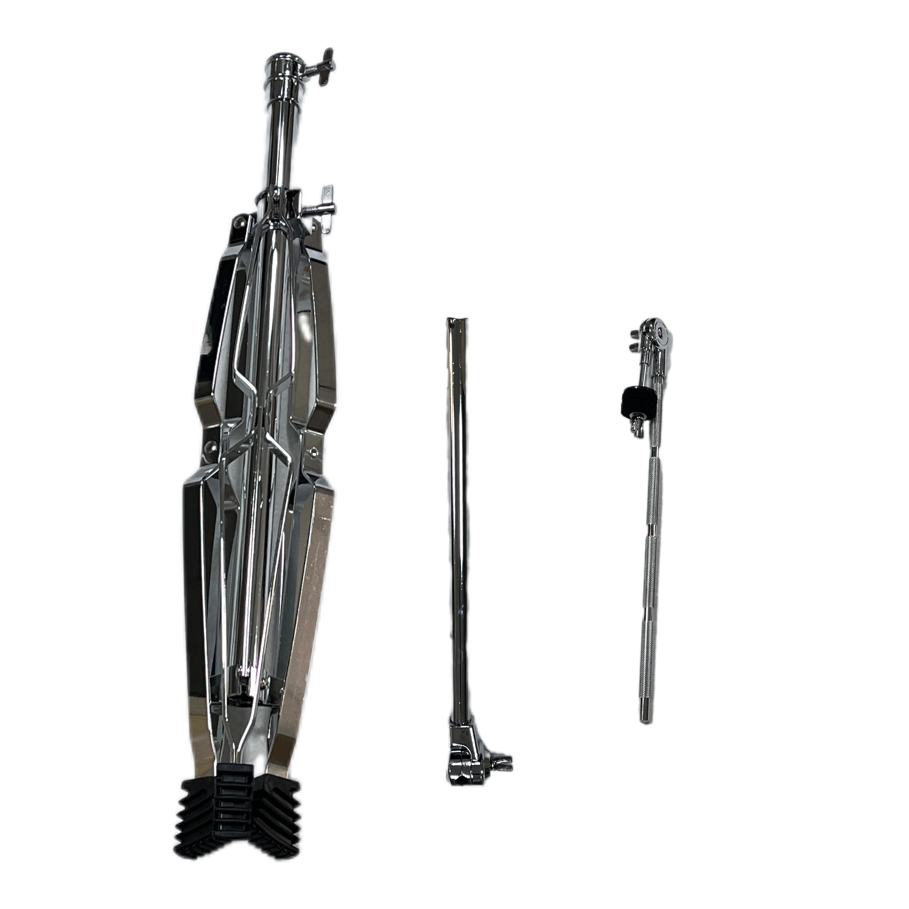 Adjustable Cymbal Stand Straight Boom Cymbal Stand Double Braced Legs Height Angle Drum-kit Cymbal Accessory with Rubber Feet