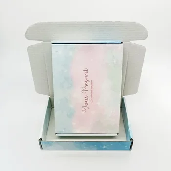 Luxury Eco-Friendly Embossing Corrugated Paperboard Boxes Custom Logo Mailing Packaging Shoes Garments Socks Strong Sticker Use