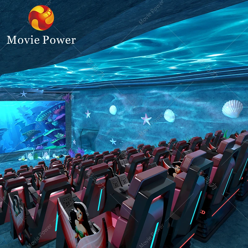 Theme Park 5D Cinema Projector Multiple Players Virtual Reality Simulator 9D Movie Cinema 7D VR Cinema 5D Screen Simulator