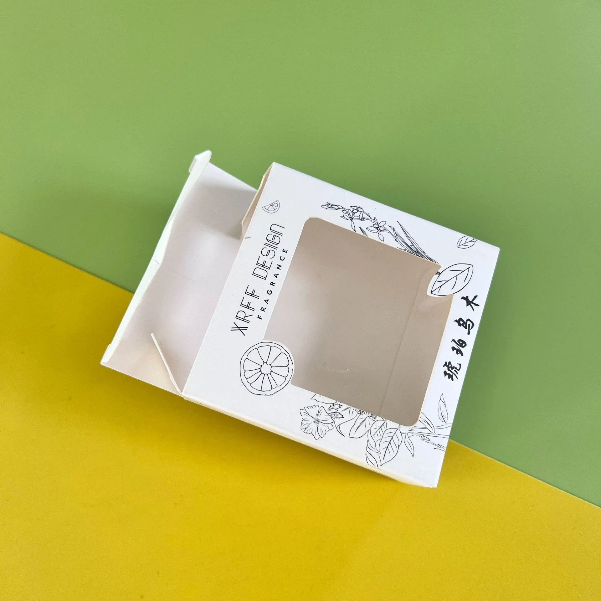Custom Packaging Manufacturers Home Made Boxes Foldable Eco Friendly Soap Box with Clear Window