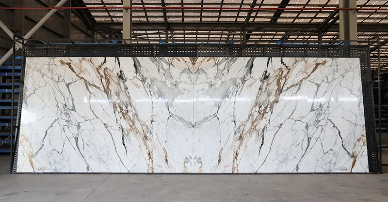 Big Size Floor Wall Tile Large Porcelain Slab Sintered Stone Polished Glazed Calcutta Gold Slabs Tile Sintered Stone Wall Panels