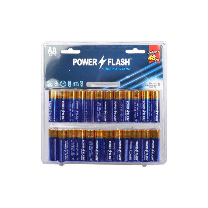 Wholesale Custom 1.5V Alkaline Battery Primary Battery Lr6 Aa