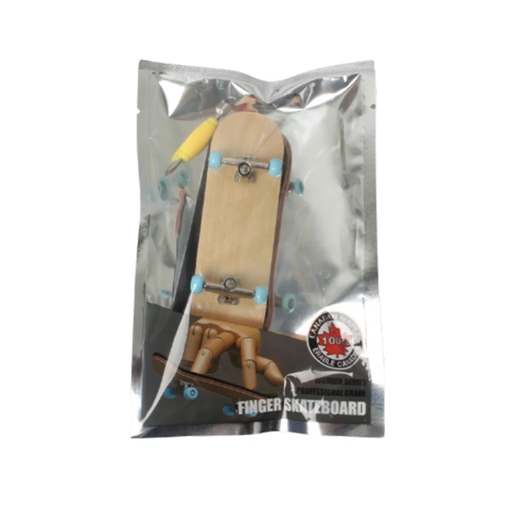 blank canadian maple wood finger board mini skateboard toy fingerboard custom supplier