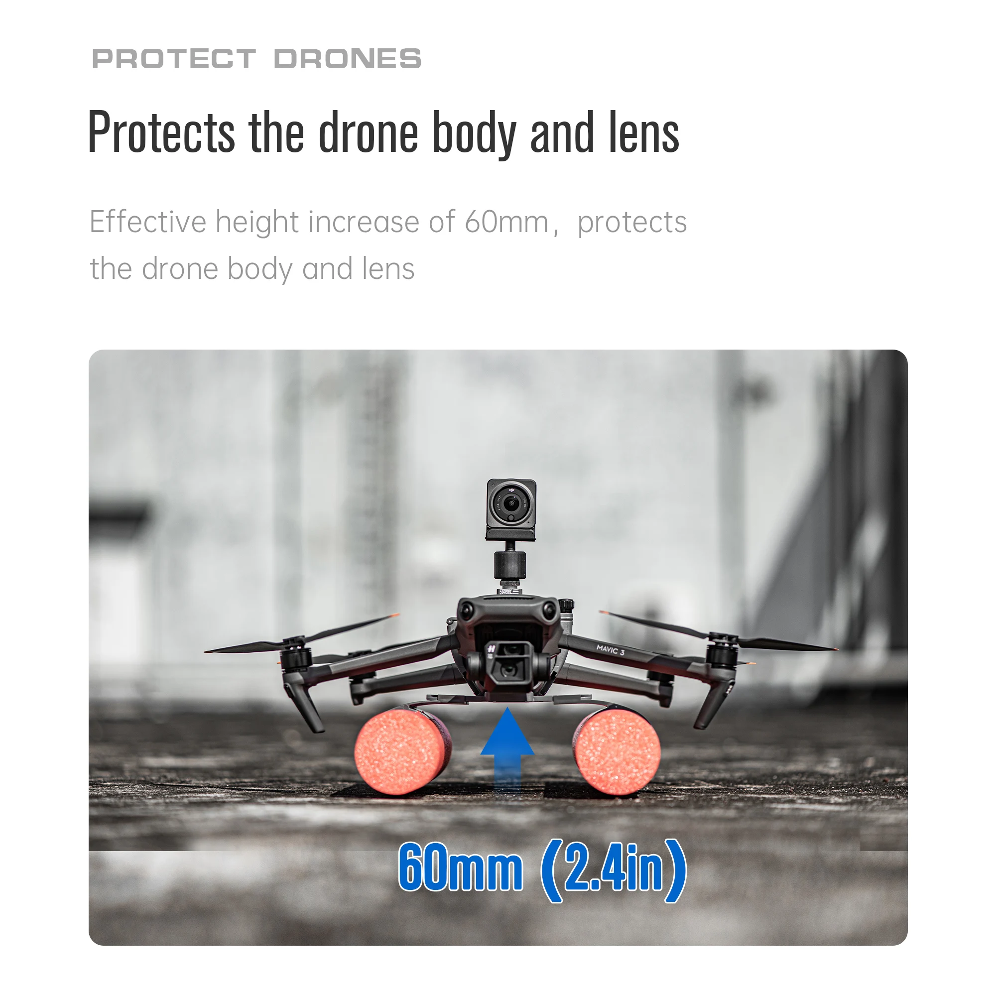 Hot Selling Multifunctional Drone Accessories Flight Training Landing Gear Kit for DJI Mavic 3