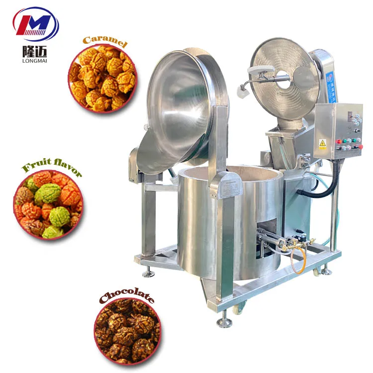 Автоматическая Промышленная Газовая машина для попкорна Грибная карамельная Сладкая Коммерческая большая газовая производства кукурузы