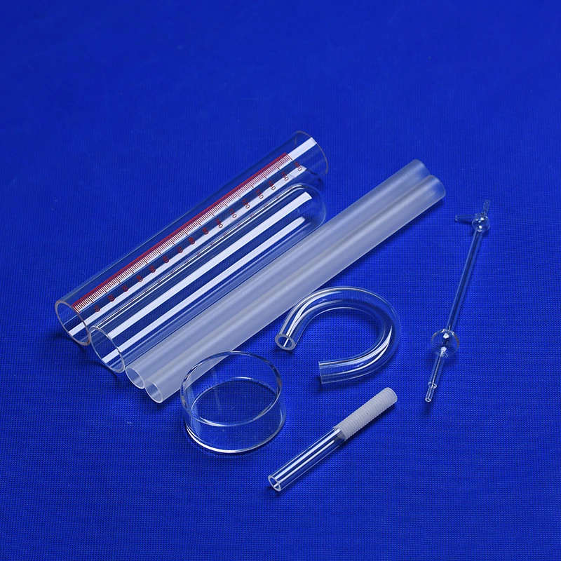 Factory custom quartz instrument high temperature resistant quartz tube glassware laboratory equipment
