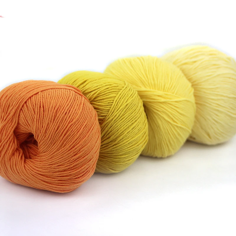 Heny wholesale  cotton polyamide blend yarn crochet cotton yarn dyed baby milk cotton yarn crochet for hand knitting