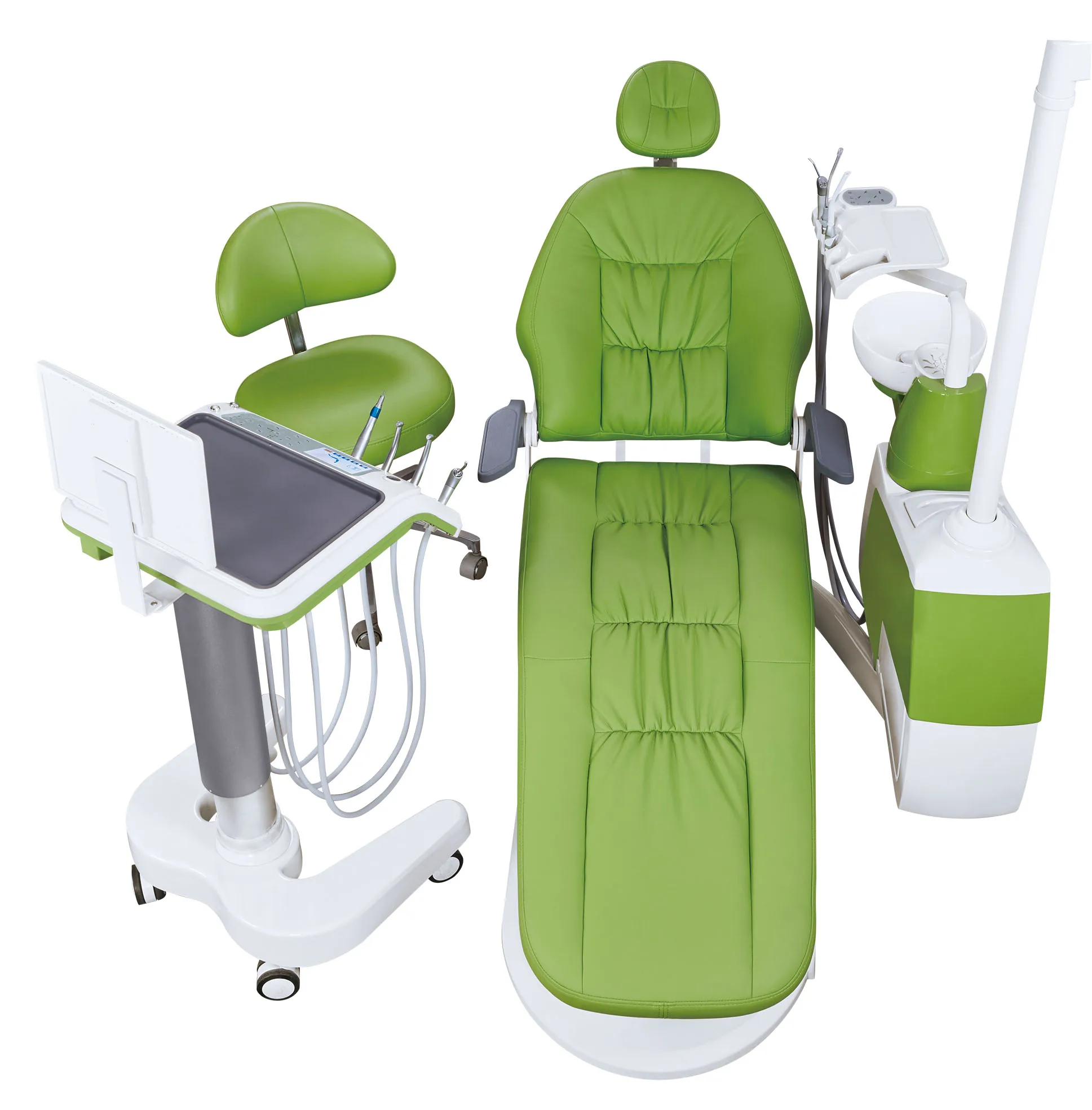 Gladent colorful dental unit with mobile trailer