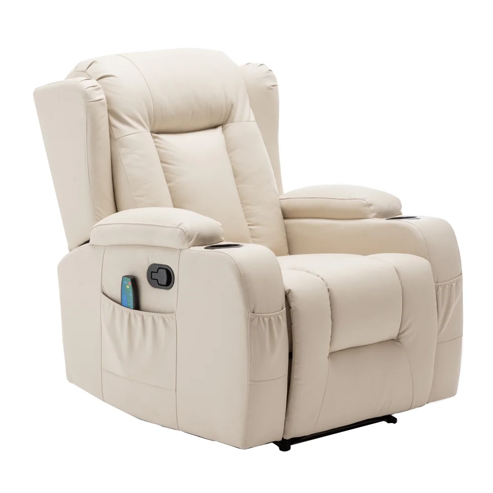 Hot Selling Massage Recliner Chair Wooden Massager Sofa Set American Massage Seat Synthetic Leather Modern Wood Son Lounger