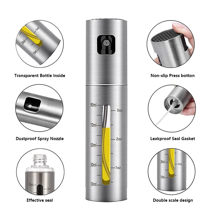 Multipurpose BBQ Baking Roasting Kitchen Cooking Spray Bottle Olive Oil Sprayer