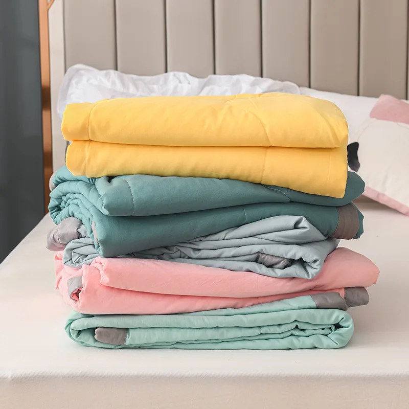 WHolesale washable air condition summer quilt blanket cooling thin lightweight cool blanket