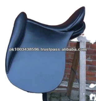 Black / Brown spanish Treeless Endurance GP all purpose leather horse saddle