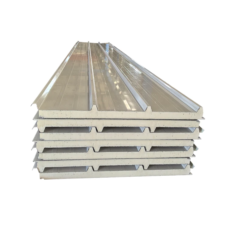 Sip prefabricated insulated Fireproof metal roofing Rock Wool PU PIR EPS Sandwich Panels Polyurethane Wall Panel boards