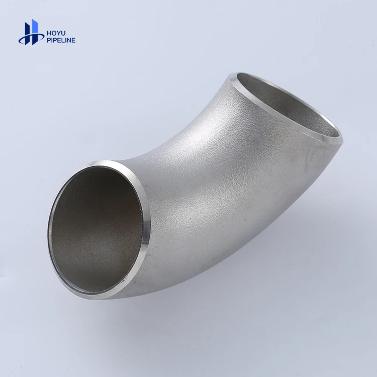 304 Stainless Steel Grade 90 Degree Deg Welding Bend Elbow Pipe Fittings Sanitary Short Type 45 Degree Mirror Polished Weld 3 In