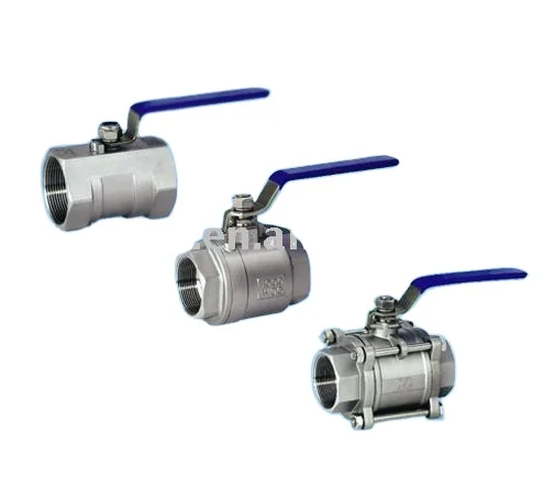 stainless steel  201  304  316 material  casting 1pc type ball valve