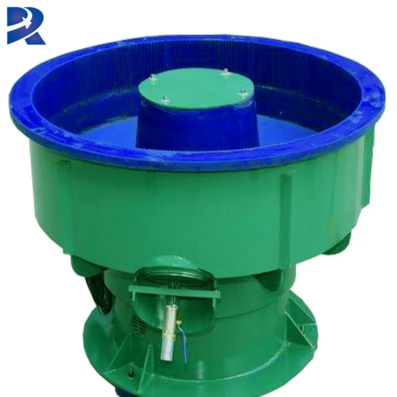 600l vibration Bowl Shape Surface Deburring vibratory surface finishing polishing machine with cover