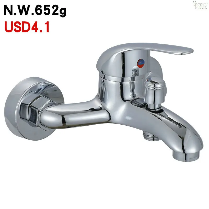 SPRING SUMMER Economic Zinc Bathroom Bath Mixer Tap With Shower Bath Shower Faucets