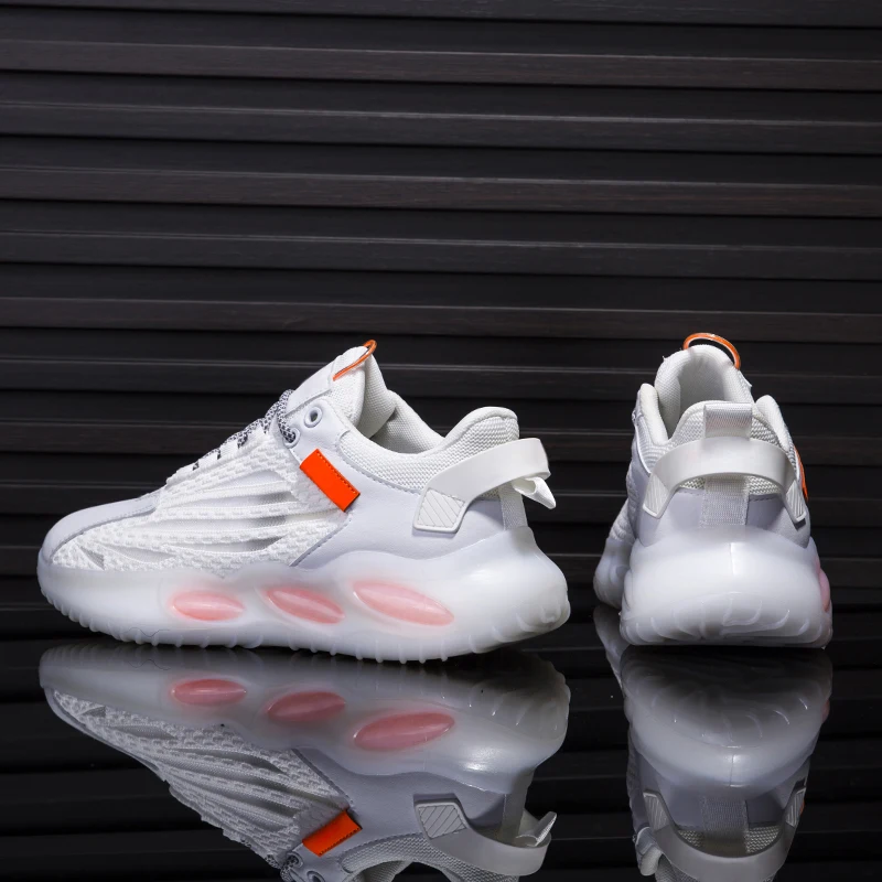 Adit High Quality Men Casual White Tennis Shoes Basketball Style Shoes Men Fashion Sneakers Walking Style Shoes