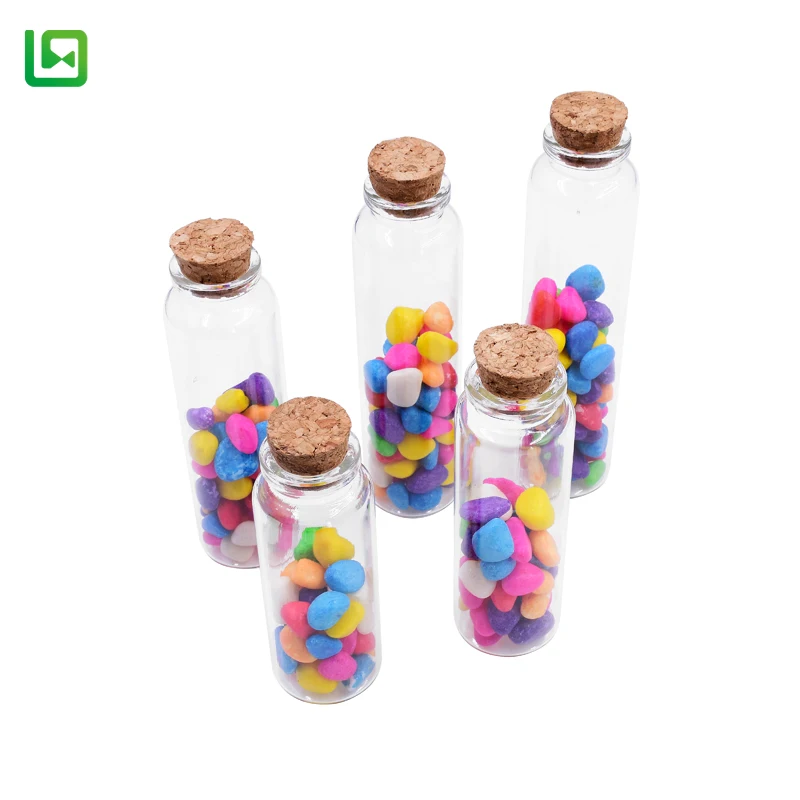 Diameter 30mm  Flat Glass Test Tube  Galls Flat Bottom Bulk Test Glass Tube with Cork