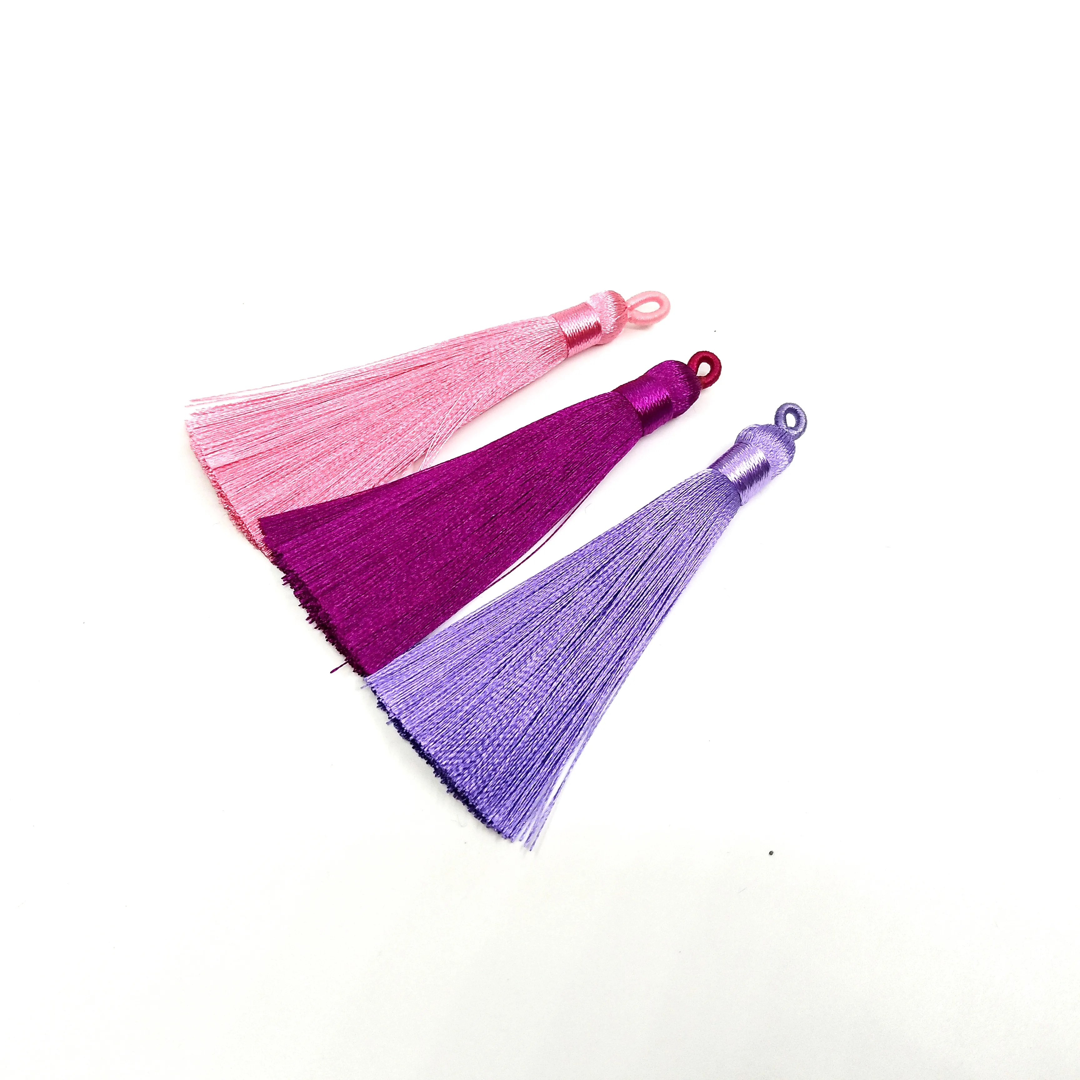 Pink tassel keychain for key& Pink tassel keychain for handbag High quality keychains