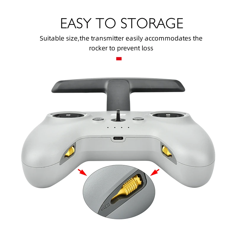 STARTRC Aluminum Alloy Remote Control Sticks for DJI FPV Remote Controller 2 Joystick Replacement Accessories