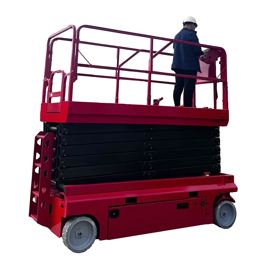 Free Shipping! Self-driven Mobile Aerial Work Platform Electric Lifting Platform Scissor Manpower Lift