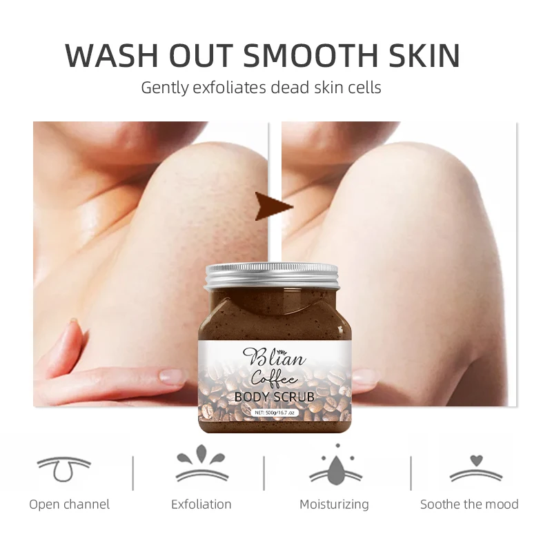 ODM/OEM Free Sample ISO GMP CE MSDS Certificate Factory Price Face Care Anti-cellulite Vegan Arabica Coffee Scrub