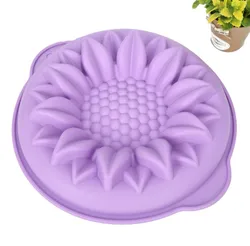 Single Hole Sunflower Silicone Cake Mold Flower Baking Tray