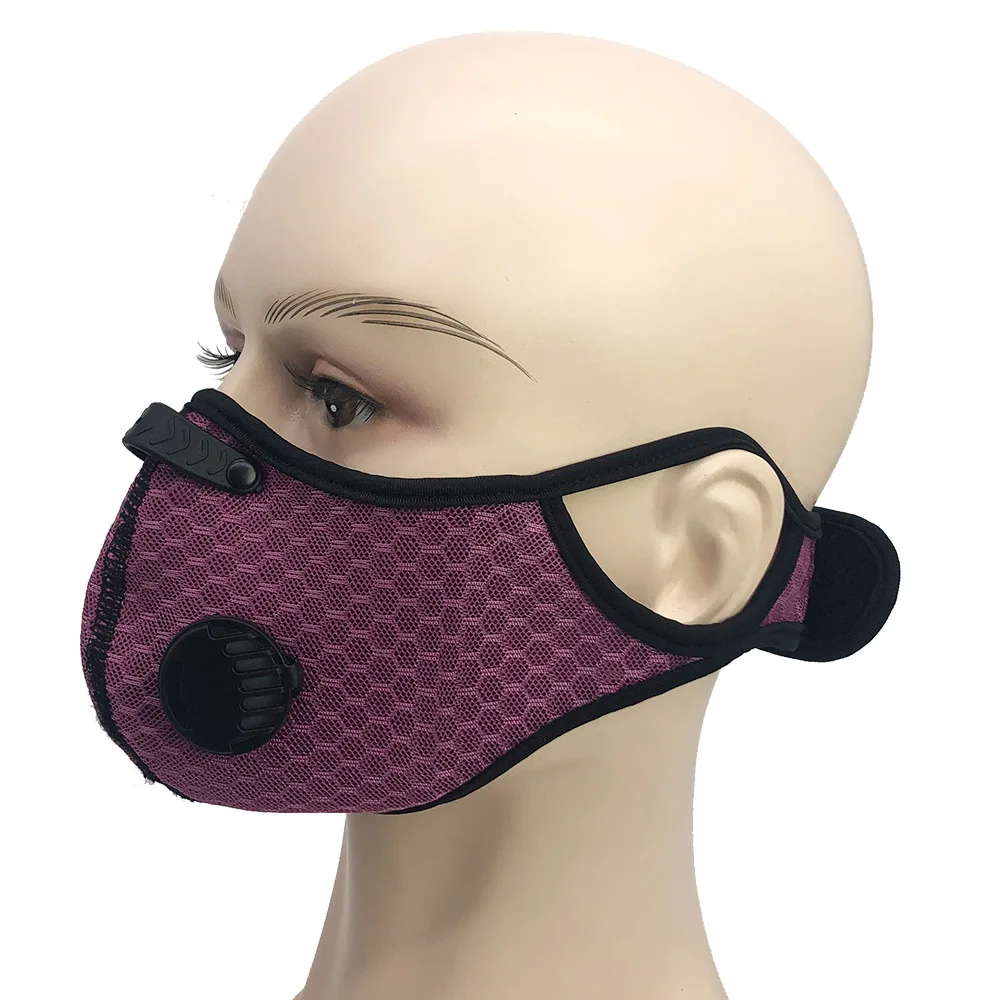 
Fashion custom dust proof mask sport helmet with face mask neoprene activated carbon mesh anti smog mask carbon 