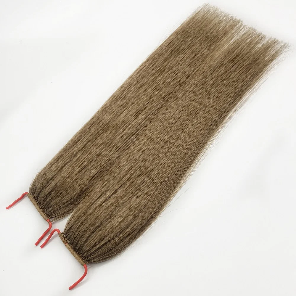 Virgin #27 honey blond color feather easy Remover silky straight Manufacturer Real Remy feather Hair Extensions for white Women