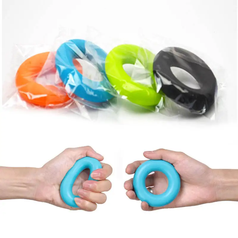 Libenli O Ring Silicone Colorful 20-70Lbs Resistance Strength Training Arm Finger Trainer Exerciser Sport Workout Hand Grip