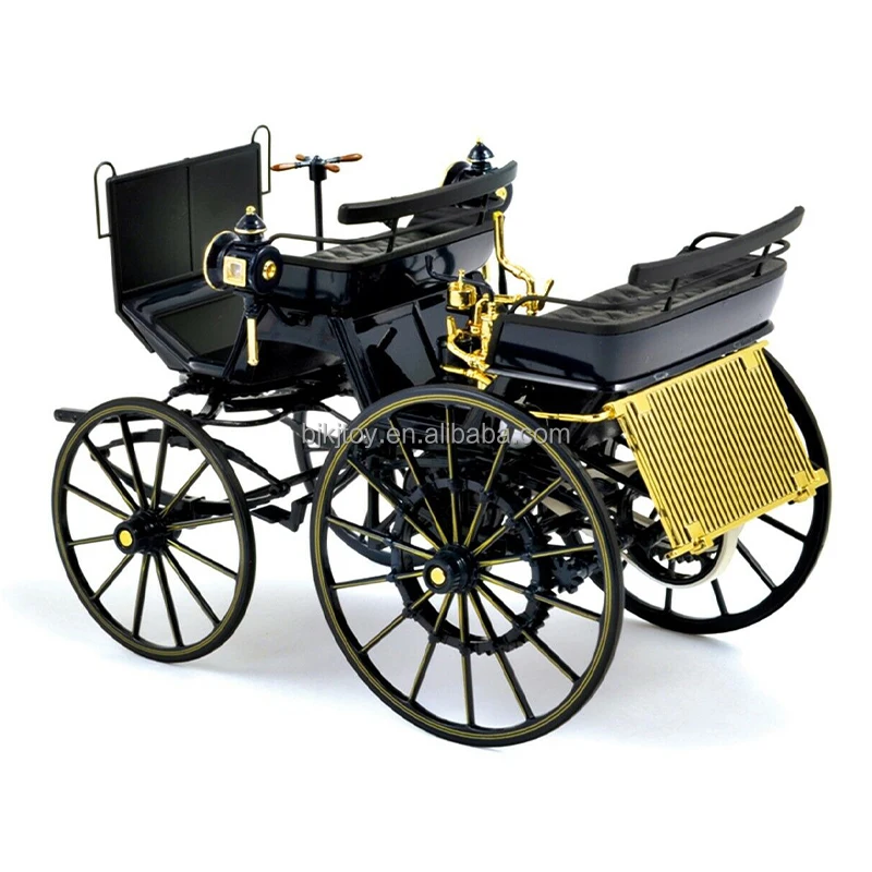 Diecast Toys 1/10 Auto Model Metal Daimler NO.1 Motorkutsche 1886 High Quality Diecast Collection Alloy Car Model
